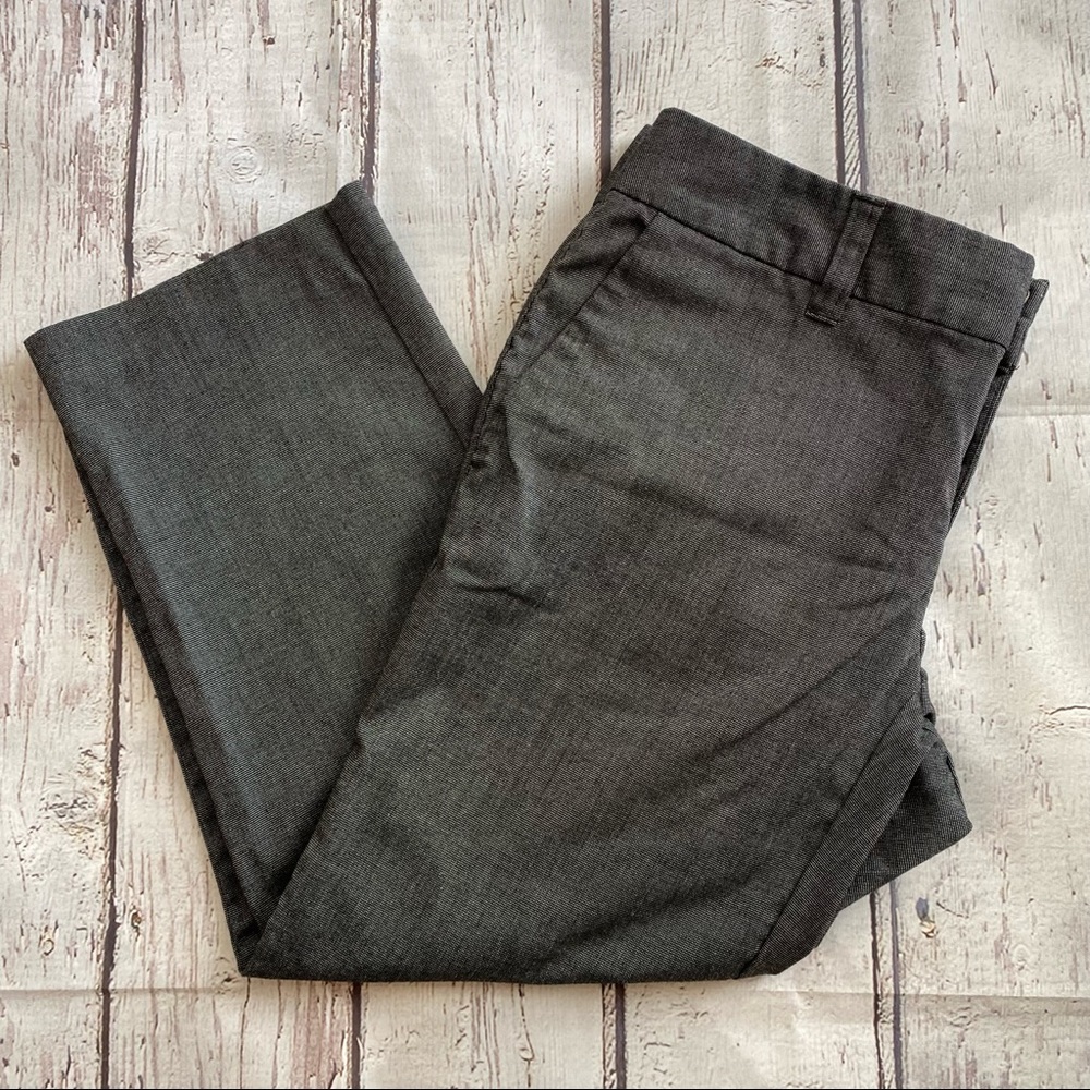 GAP Factory Black Gray Capri Ankle Pants Slacks Size 2